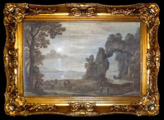 framed  Claude Lorrain Perseus and the Origin of Coral (mk17), ta009-2